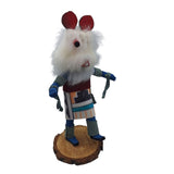 Kachina Handmade Doll Signed 7 Inch Bear AM Native American Indian Art Wood