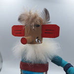 Kachina Handmade Doll Signed 7 Inch Ask AM Native American Indian Art Wood