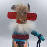 Kachina Handmade Doll Signed 7 Inch Ask AM Native American Indian Art Wood