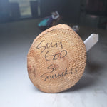 Kachina Doll Sun God S Saunders Signed Vintage Native Art Feather Fur Wood