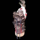 Kachina Doll Kokopelli Freda Charly 125707 Vintage Native Art Feather Fur Music