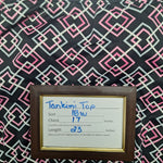 Inches Off Swimsuit atop Tankini Pink Black Rouched Tie Side Womens 18W