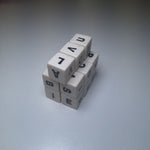 Small Alphabet Dice Game Replacement Spill Spell 15 Die Vintage Pieces 0.5 inch