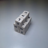 Small Alphabet Dice Game Replacement Spill Spell 15 Die Vintage Pieces 0.5 inch