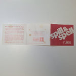 Spill & Spell Parker Brothers Replacement Parts Rules Shaker Cup Tray Pieces