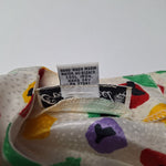 Eva Laurel New York Shoulder Pads Vintage Blouse Womens 10 USA Made Colorful Spots