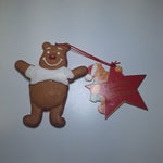 Disney Winnie The Pooh Bear Gingerbread Ornament 1999 Vintage Tag Christmas