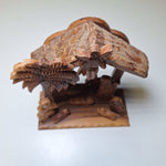 Olive Wood Nativity Scene Holy Land Handmade Mary Jesus Rustic Christian