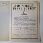 Piano Course Red Book A Schaum Music Vintage Education Teach 1945 Frank Learning