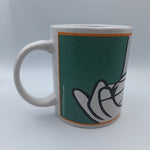 Looney Tunes Bugs Bunny Carrot Mug Coffee Tea Vintage 2000 Warner Bros Green