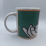 Looney Tunes Bugs Bunny Carrot Mug Coffee Tea Vintage 2000 Warner Bros Green