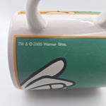 Looney Tunes Bugs Bunny Carrot Mug Coffee Tea Vintage 2000 Warner Bros Green