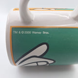 Looney Tunes Bugs Bunny Carrot Mug Coffee Tea Vintage 2000 Warner Bros Green