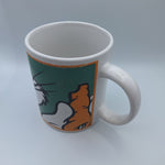 Looney Tunes Bugs Bunny Carrot Mug Coffee Tea Vintage 2000 Warner Bros Green