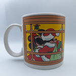 Disney Mickey Minnie Mouse Mug Coffee Tea Applause Santa Window Christmas Snow