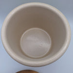Roseville Crock Lid 1 Pint Low Small Painted Bear USA Made Pottery Canister Ohio