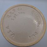 Roseville Crock Lid 1 Pint Low Small Painted Bear USA Made Pottery Canister Ohio