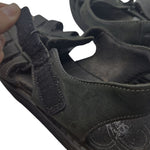 Skechers Shape Up Sandals Black Leather Adjustable Strap Womens US 7.5 Fitness