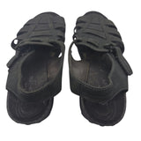 Skechers Shape Up Sandals Black Leather Adjustable Strap Womens US 7.5 Fitness