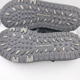 Skechers Shape Up Sandals Black Leather Adjustable Strap Womens US 7.5 Fitness