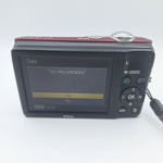 Nikon Red Coolpix L22 Digital Camera 12.0MP 3.6 Optical Zoom Tested Works Travel