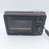 Nikon Red Coolpix L22 Digital Camera 12.0MP 3.6 Optical Zoom Tested Works Travel