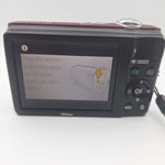 Nikon Red Coolpix L22 Digital Camera 12.0MP 3.6 Optical Zoom Tested Works Travel