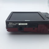 Nikon Red Coolpix L22 Digital Camera 12.0MP 3.6 Optical Zoom Tested Works Travel