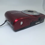 Nikon Red Coolpix L22 Digital Camera 12.0MP 3.6 Optical Zoom Tested Works Travel