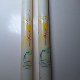 Mack-Miller Baptismal Candle Co Set of 2 Candlesticks Boxes Religion Baptized