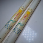 Mack-Miller Baptismal Candle Co Set of 2 Candlesticks Boxes Religion Baptized