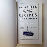 Treasured Polish Recipes Polanie Club 1969 Red Hardcover Cook Book Vintage Pole