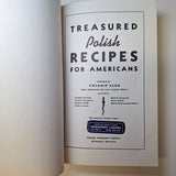 Treasured Polish Recipes Polanie Club 1969 Red Hardcover Cook Book Vintage Pole