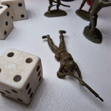 Secrecy Board Game Replacement Pieces Dice Army Tokens Vintage 1965 Soldiers
