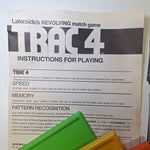 Trac 4 Replacement Cards Levels Vintage Game Speed Memory Matching Patterns