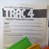 Trac 4 Replacement Cards Levels Vintage Game Speed Memory Matching Patterns