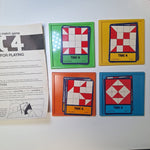 Trac 4 Replacement Cards Levels Vintage Game Speed Memory Matching Patterns