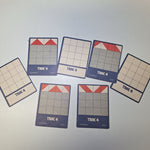 Trac 4 Replacement Cards Levels Vintage Game Speed Memory Matching Patterns