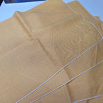 Retro Cloth Napkins Placemats Vintage Yellow Flower 16x11 inches Granny Dining