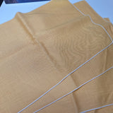 Retro Cloth Napkins Placemats Vintage Yellow Flower 16x11 inches Granny Dining