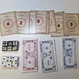 Allies & Axis Game Cards Money Dice Replacement Pieces 2005 World War II Battle