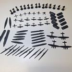 Allies & Axis Game Army Men Tank Plane Black Replacement Pieces 2005 War