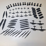 Allies & Axis Game Army Men Tank Plane Black Replacement Pieces 2005 War