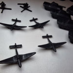 Allies & Axis Game Army Men Tank Plane Black Replacement Pieces 2005 War