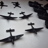 Allies & Axis Game Army Men Tank Plane Black Replacement Pieces 2005 War