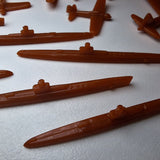 Allies & Axis Game Army Men Tank Plane Brown Replacement Pieces 2005 War