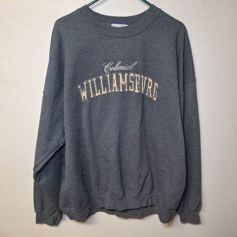 Colonial Williamsburg Crewneck Sweatshirt Mens 2XL Virginia History Souvenir