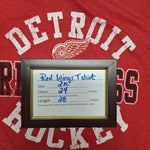 Red Wings Detroit Hockey Tee Shirt Mens 2X Short Sleeve NHL Team Fan