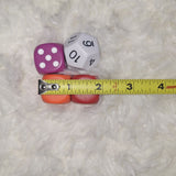 Dice Large 12 Sided Twelve Set of 4 Die 1 Inch Kids Game Replacement Pieces