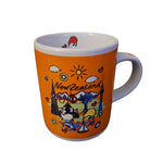 New Zealand Mug Cup Mini Espresso Vintage Set of 3 Unmarke Small Kiwi Bird Sheep